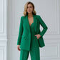 Green three-piece suit with a top