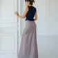 Satin maxi skirt in mocha