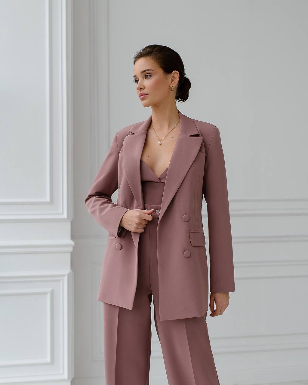 Three piece suit with a top