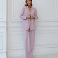 Three-piece powder suit with a top