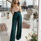 Emerald palazzo pants