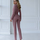 Double-breasted jacket and pants suit