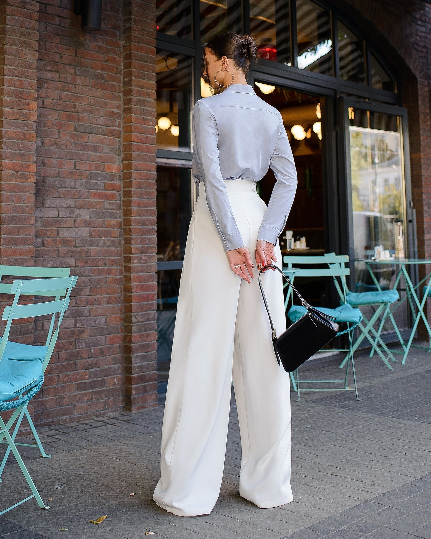 Milk palazzo pants