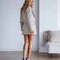 Crop jacket and mini skirt suit