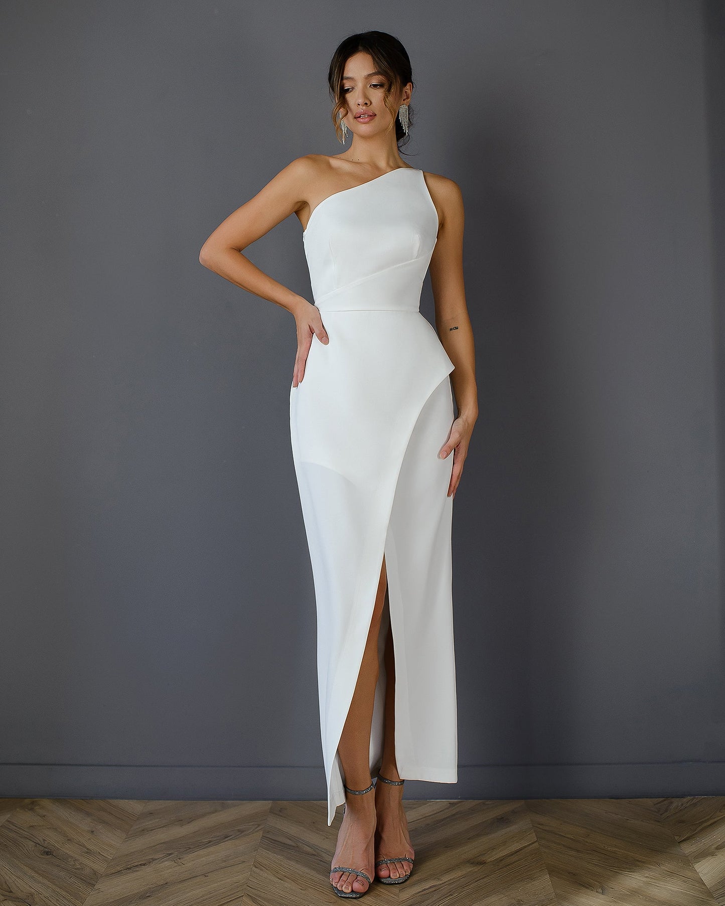 Milk evening silhouette dress 