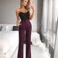 Marsala flared pants