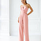 Powder corset jumpsuit