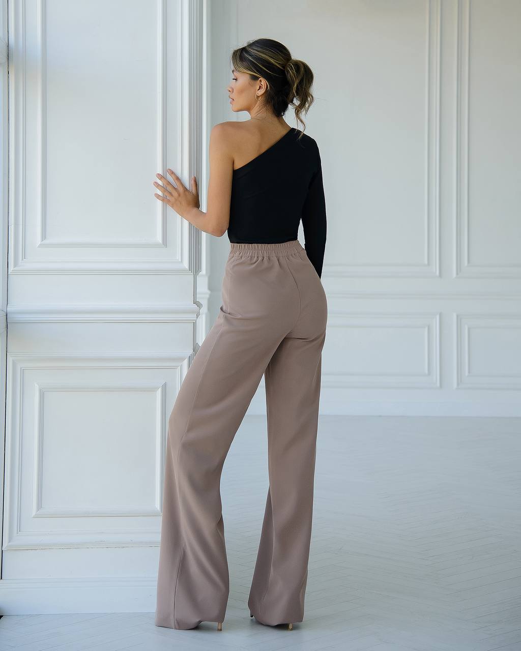 Mocha elasticated pants