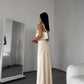 Dress-combination maxi made of satin