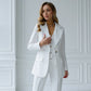 Three-piece milk suit with vest