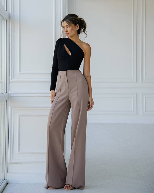 Mocha elasticated pants