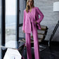 Pink three-piece suit with vest