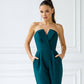 Emerald corset jumpsuit