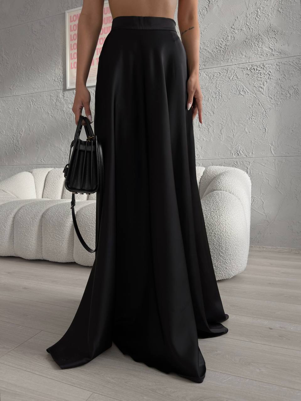 Black lush maxi skirt