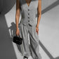 Light gray two-piece suit with vest