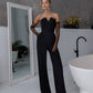 Black corset jumpsuit