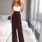 Burgundy palazzo pants