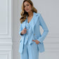 Blue three-piece suit with vest