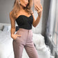 Flare pants in mocha