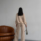 Beige knitted suit