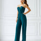 Emerald corset jumpsuit