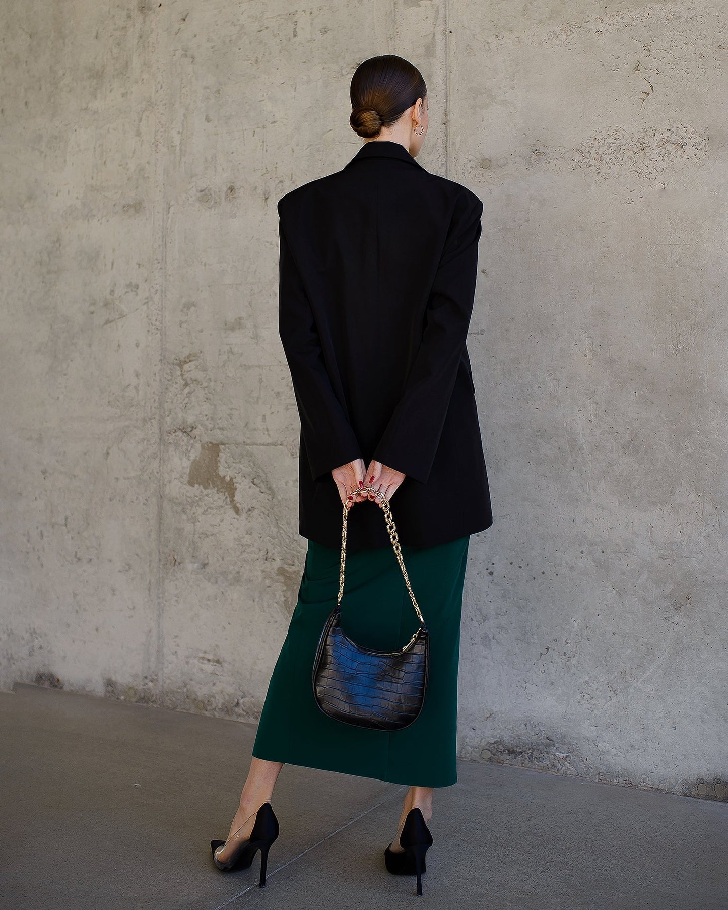 Emerald cut skirt