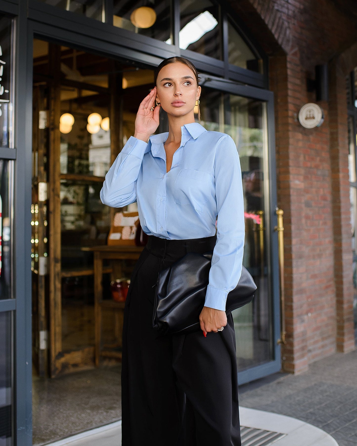 Black palazzo pants