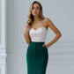 Emerald cut skirt