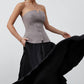 Black lush maxi skirt