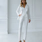 Three-piece milk suit with vest