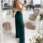 Emerald palazzo pants