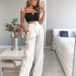 White palazzo pants