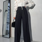 Black wide trousers