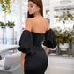 Black corset dress