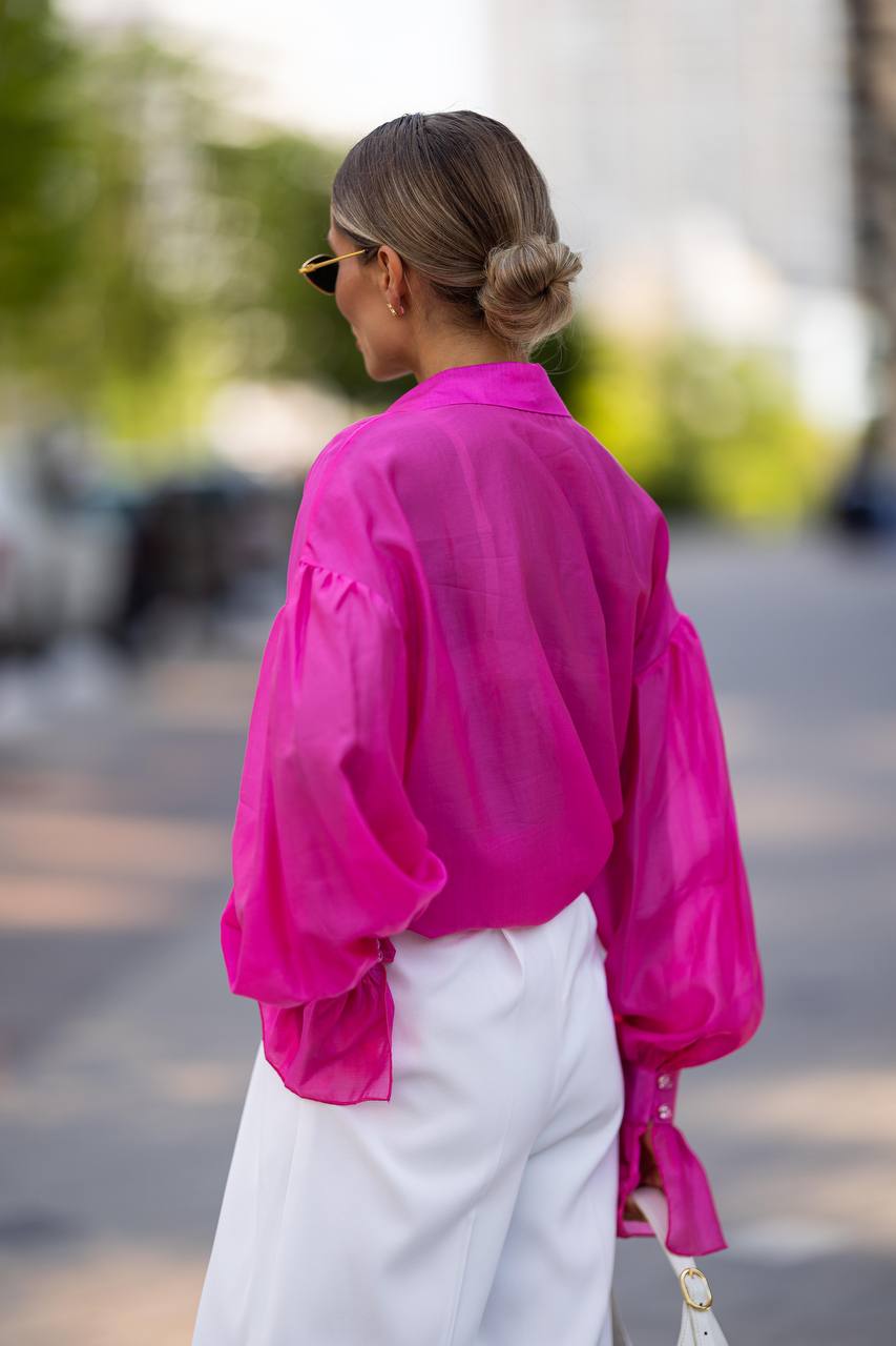 Raspberry transparent shirt