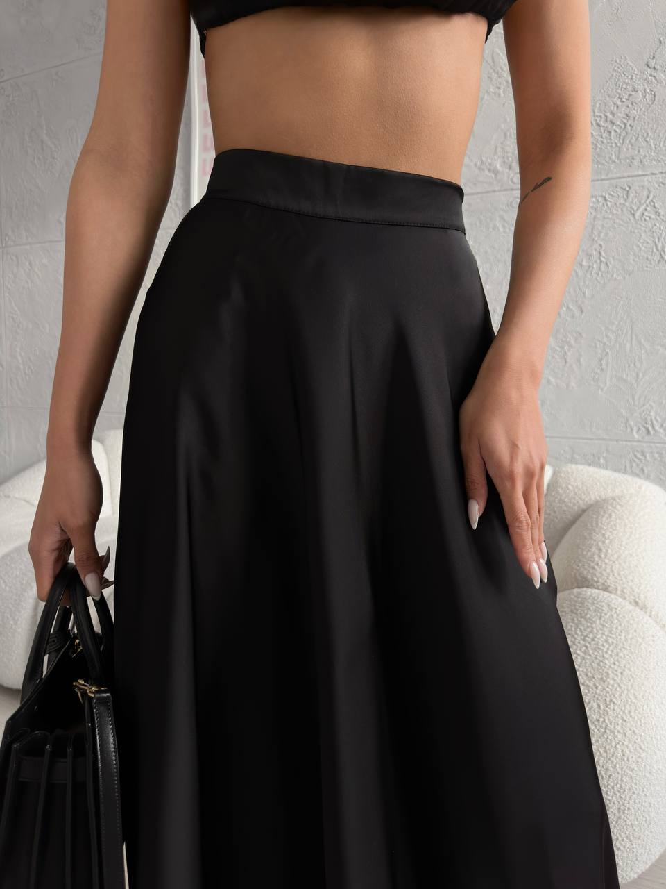 Black lush maxi skirt