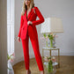 Red classic suit deuce