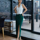 Emerald cut skirt