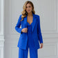 Blue three-piece suit with a top