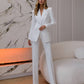 Milk suit jacket and flared pants