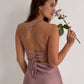 Powder dress-combination with an open back