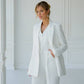 Three-piece milk suit with vest